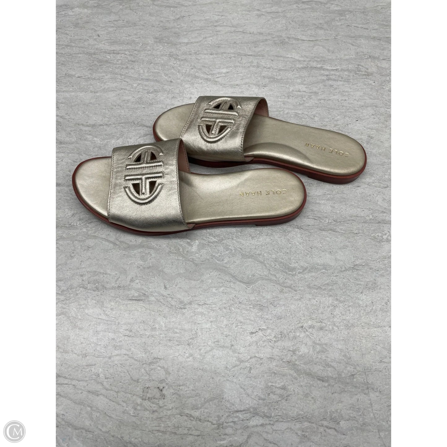 Sandals Flats By Cole-haan In Gold, Size: 7.5