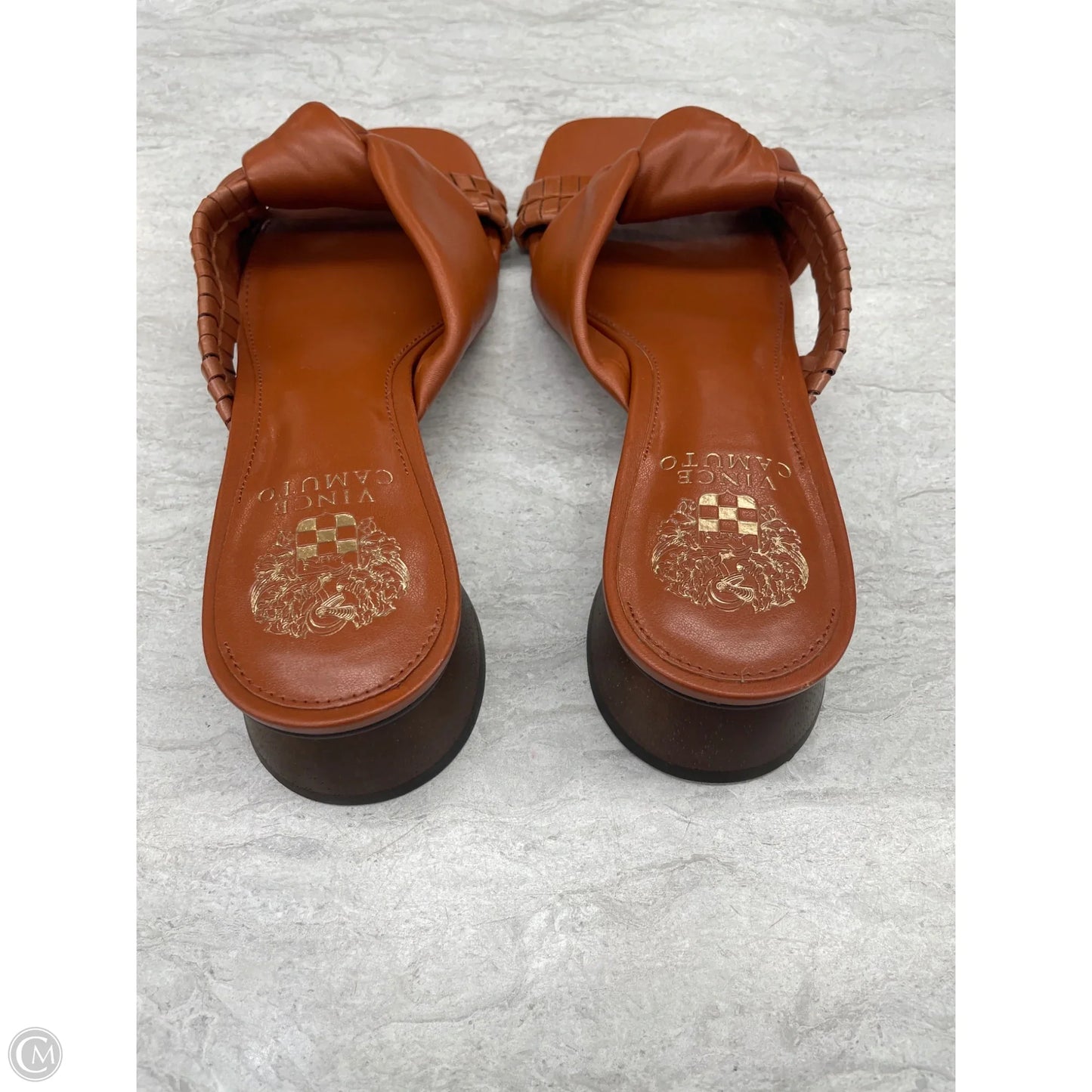 Sandals Heels Block By Vince Camuto In Tan, Size: 8.5