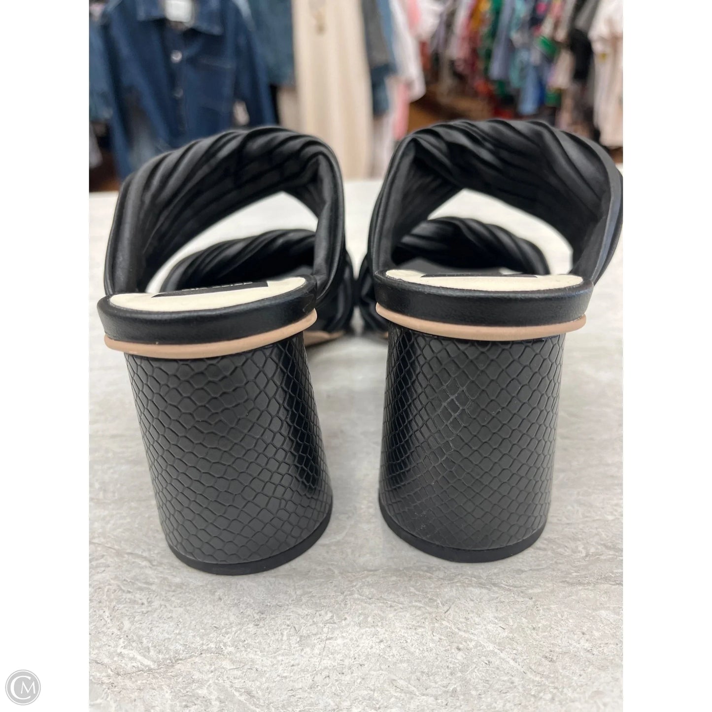 Sandals Heels Block By Dolce Vita In Black, Size: 7.5