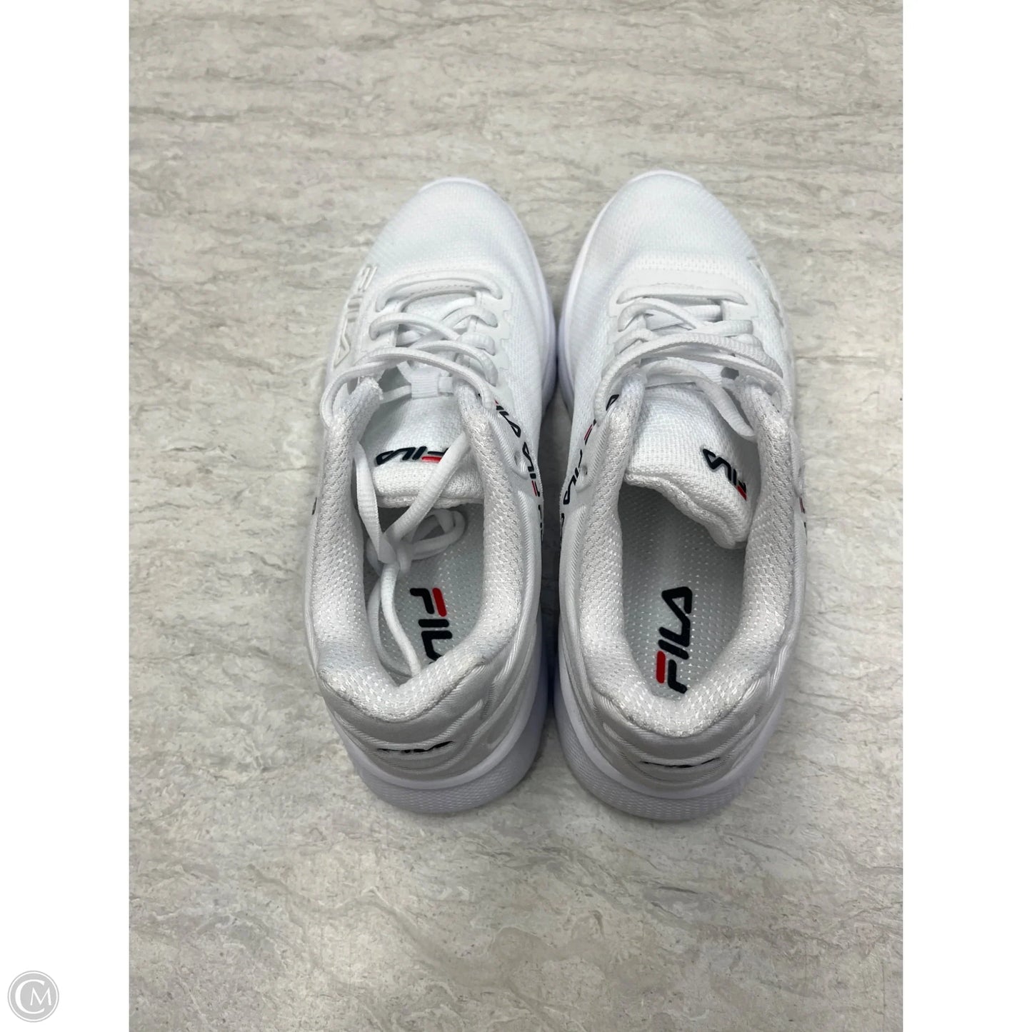 Shoes Athletic By Fila In White, Size: 7.5
