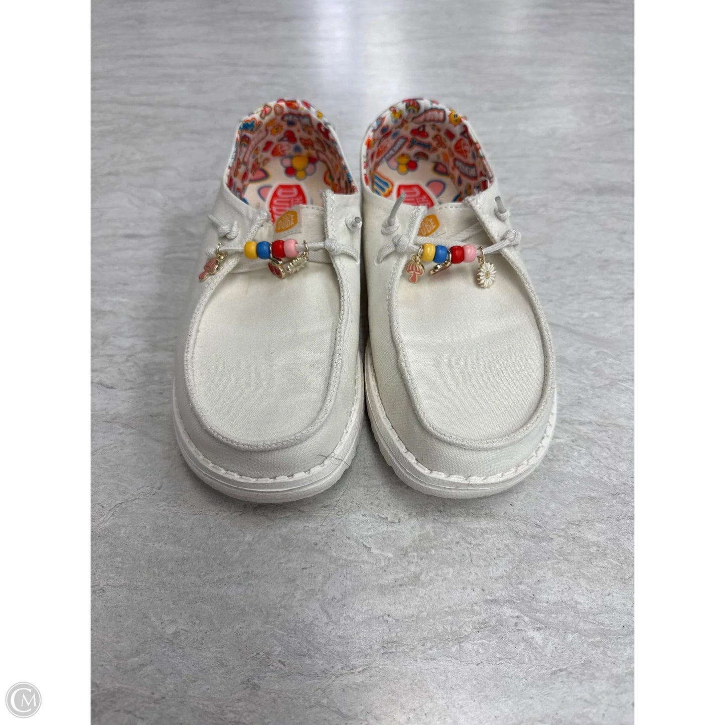 Shoes Flats By Hey Dude In White, Size: 7