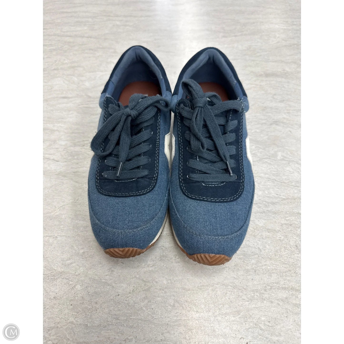 Shoes Sneakers By Loft In Blue Denim, Size: 7.5