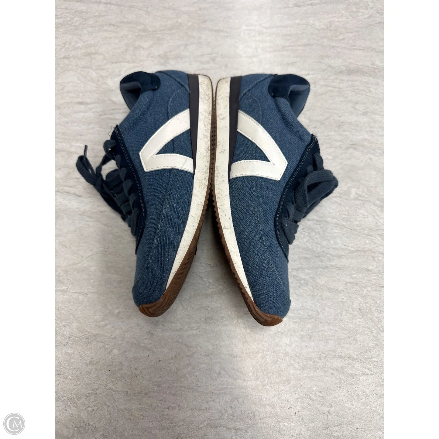 Shoes Sneakers By Loft In Blue Denim, Size: 7.5