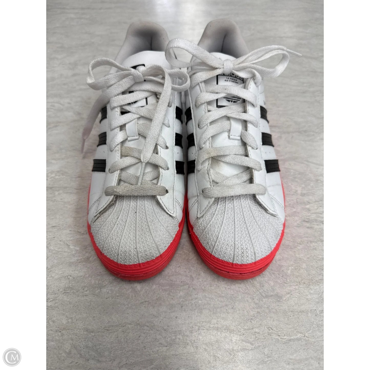 Shoes Sneakers By Adidas In Black & White, Size: 6