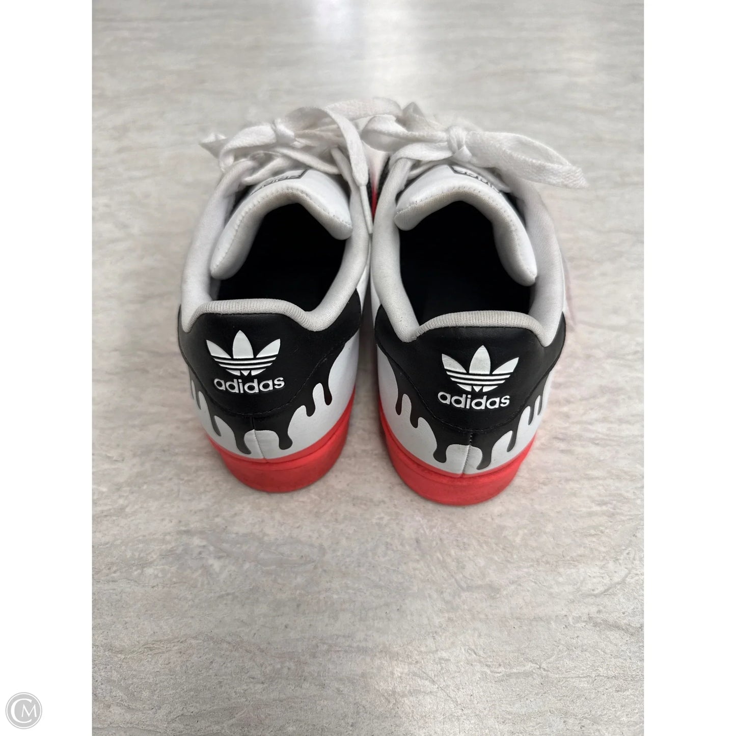 Shoes Sneakers By Adidas In Black & White, Size: 6