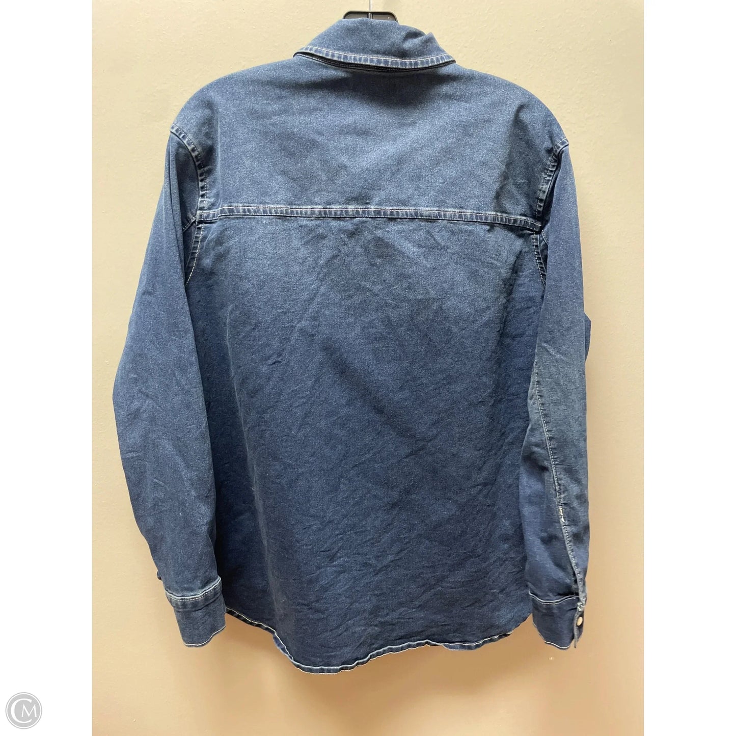 Jacket Denim By True Religion In Blue Denim, Size: L