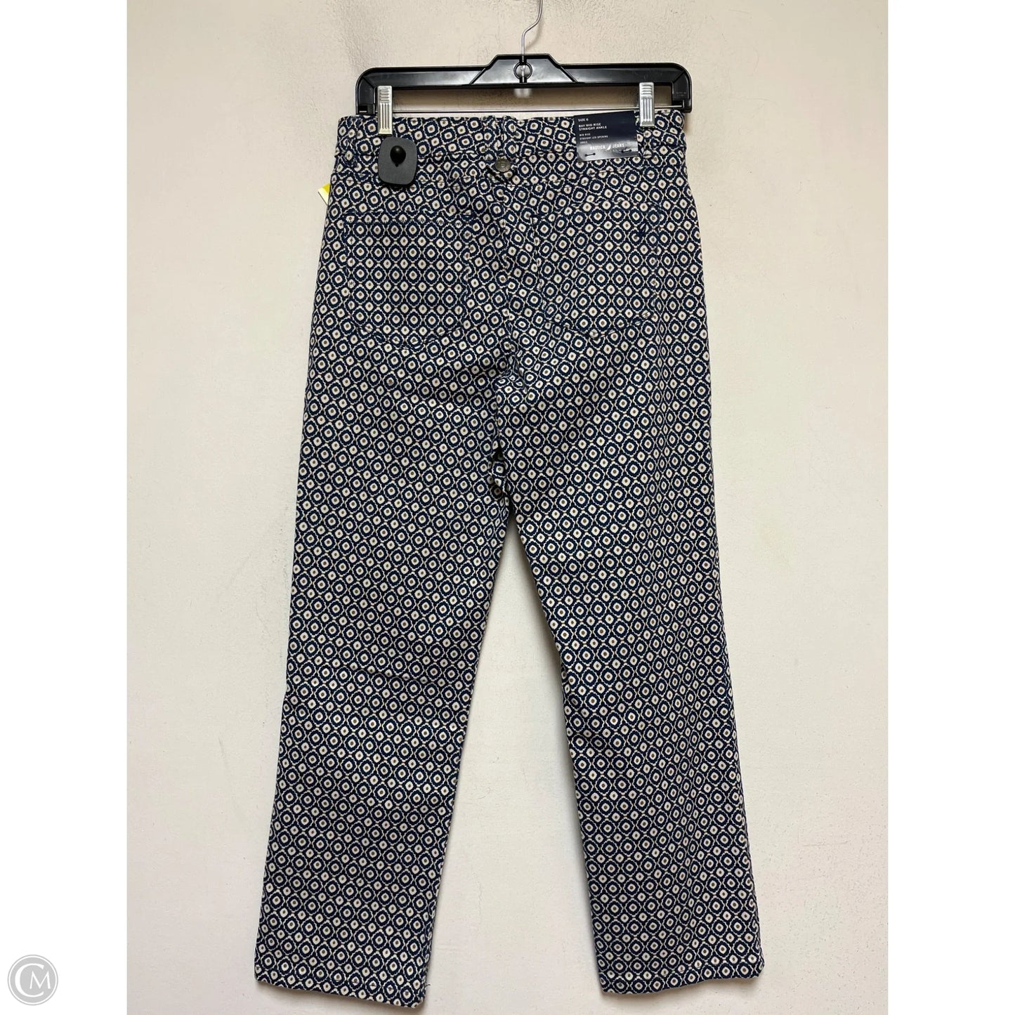 Jeans Straight By Nautica In Blue & Cream, Size: 6