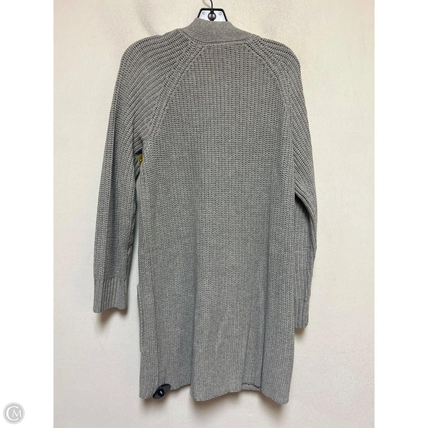 Sweater Cardigan By Woman Within In Grey, Size: M