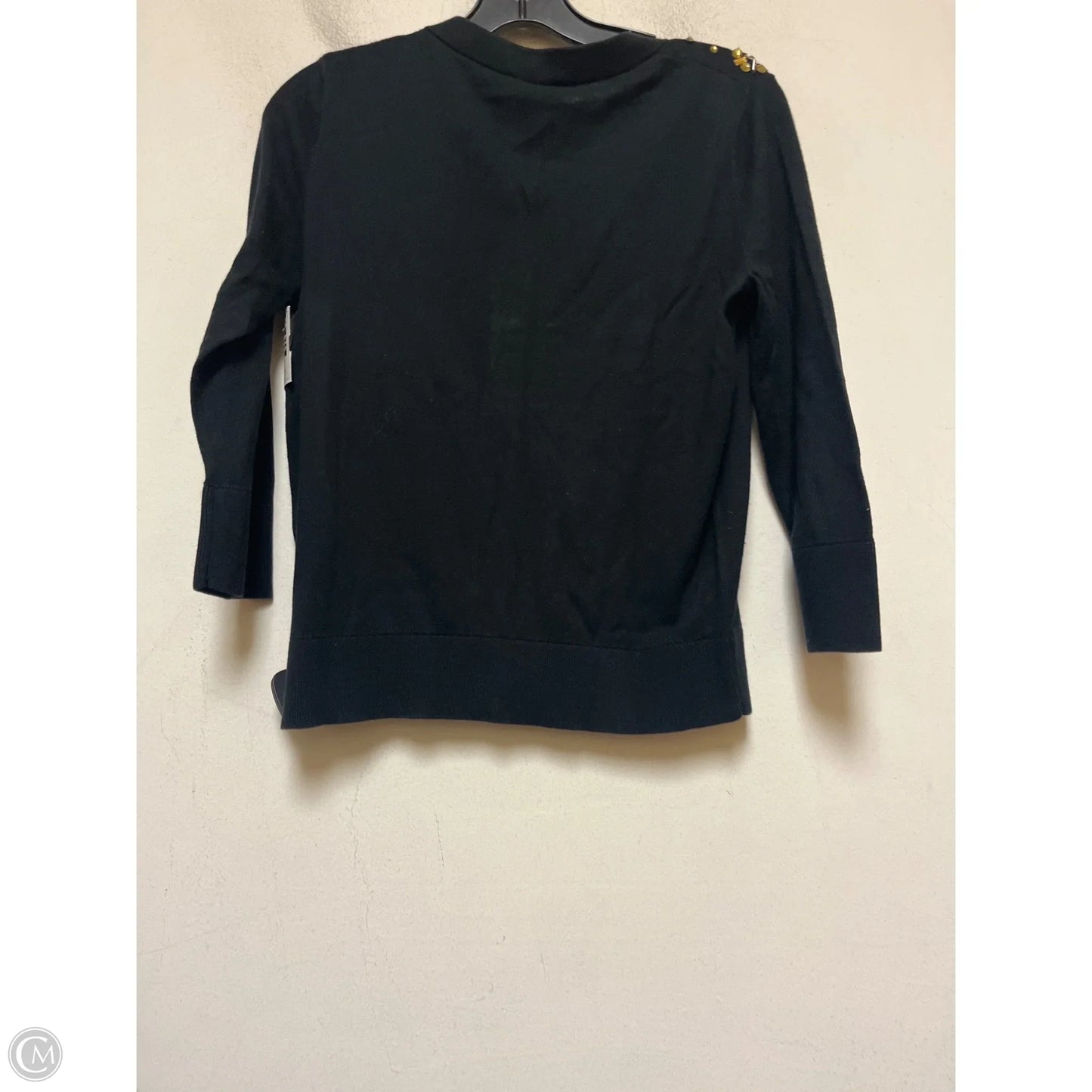 Cardigan Designer By Kate Spade In Black, Size: M