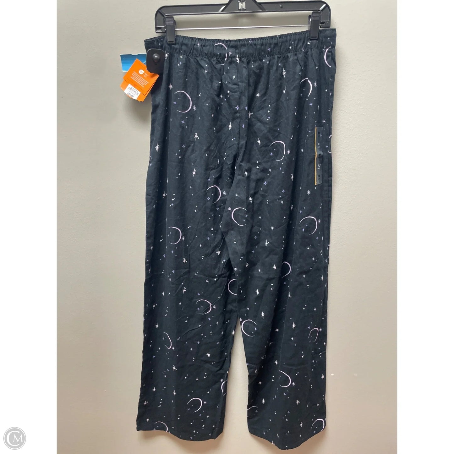 Pajama Pants By Clothes Mentor In Black & Purple, Size: M