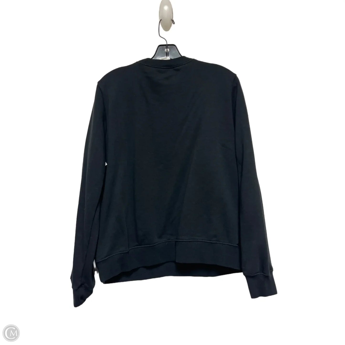 Athletic Top Long Sleeve Crewneck By Nike Apparel In Black, Size: S