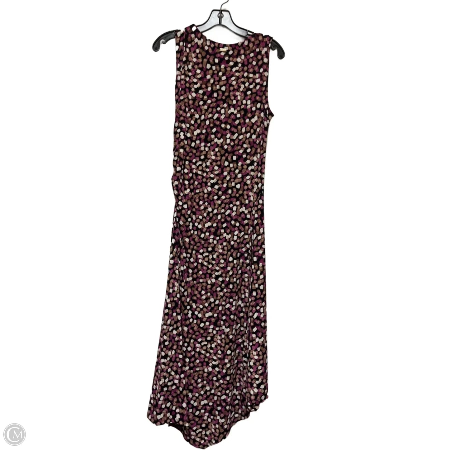 Dress Casual Maxi By Calvin Klein In Brown & Purple, Size: S