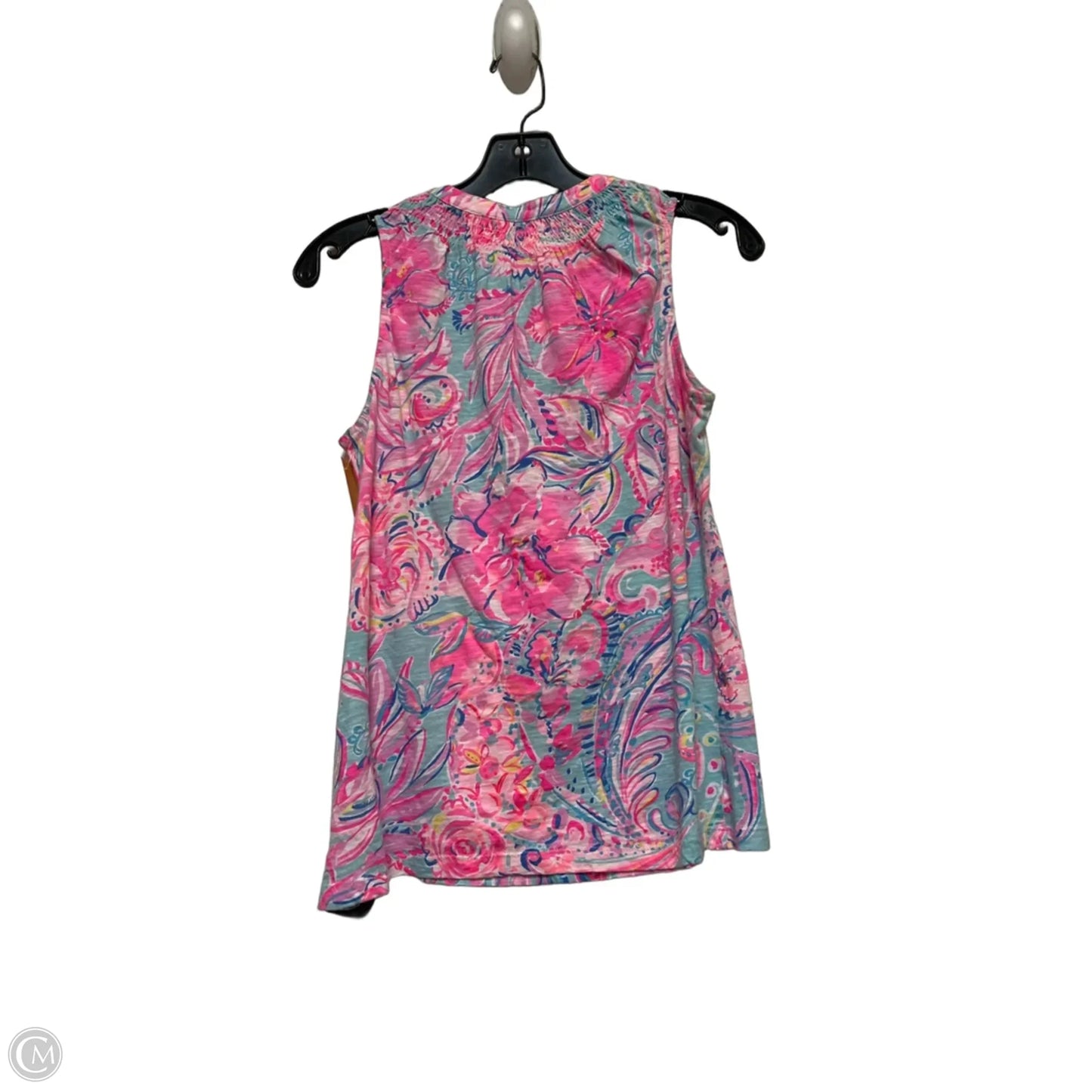 Top Sleeveless Designer By Lilly Pulitzer In Blue & Pink, Size: Xs