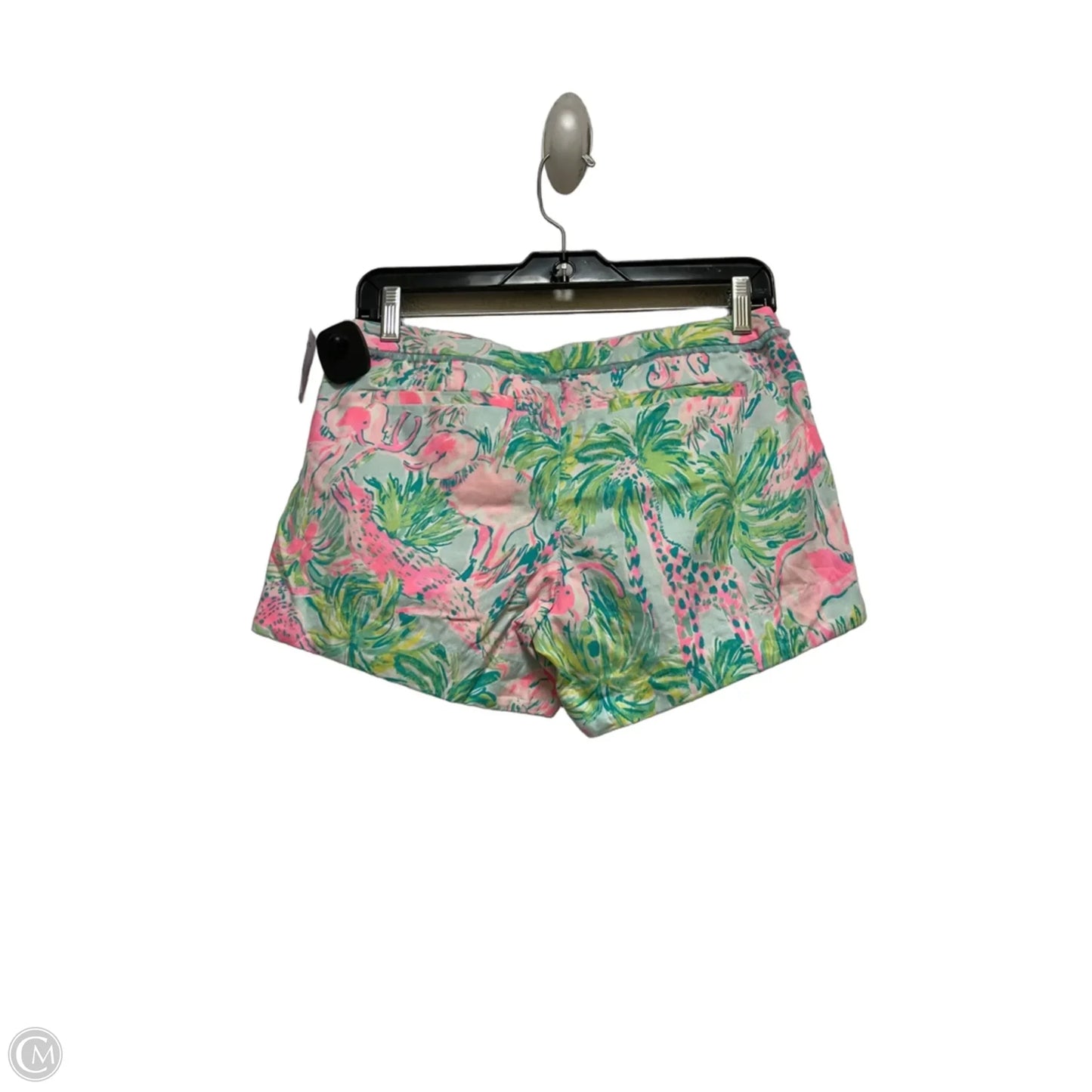 Shorts Designer By Lilly Pulitzer In Green & Pink, Size: 0