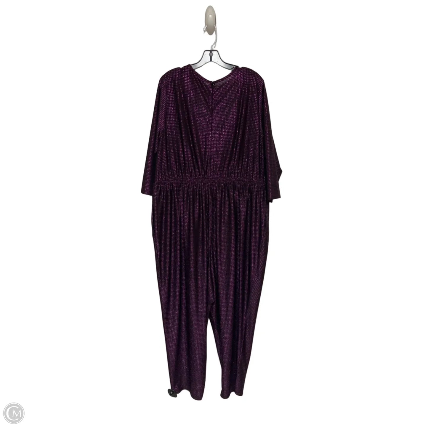 Jumpsuit By Lane Bryant In Black & Purple, Size: 3x