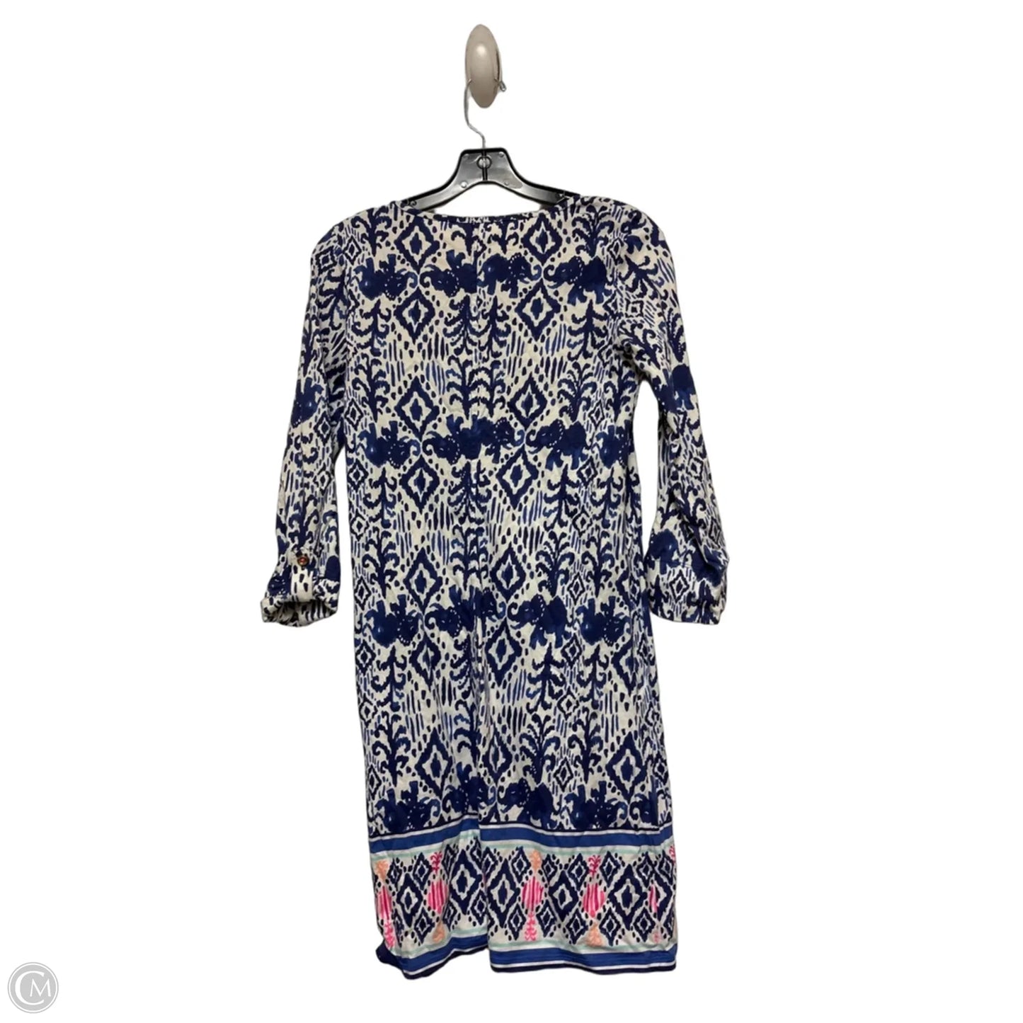 Dress Designer By Lilly Pulitzer In Blue & White, Size: S