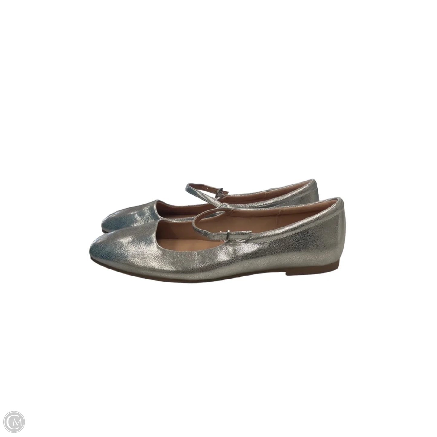 Shoes Flats By Wild Fable In Silver, Size: 9.5
