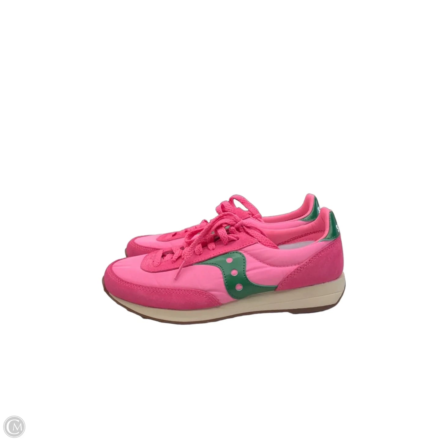 Shoes Sneakers By Saucony In Green & Pink, Size: 5.5