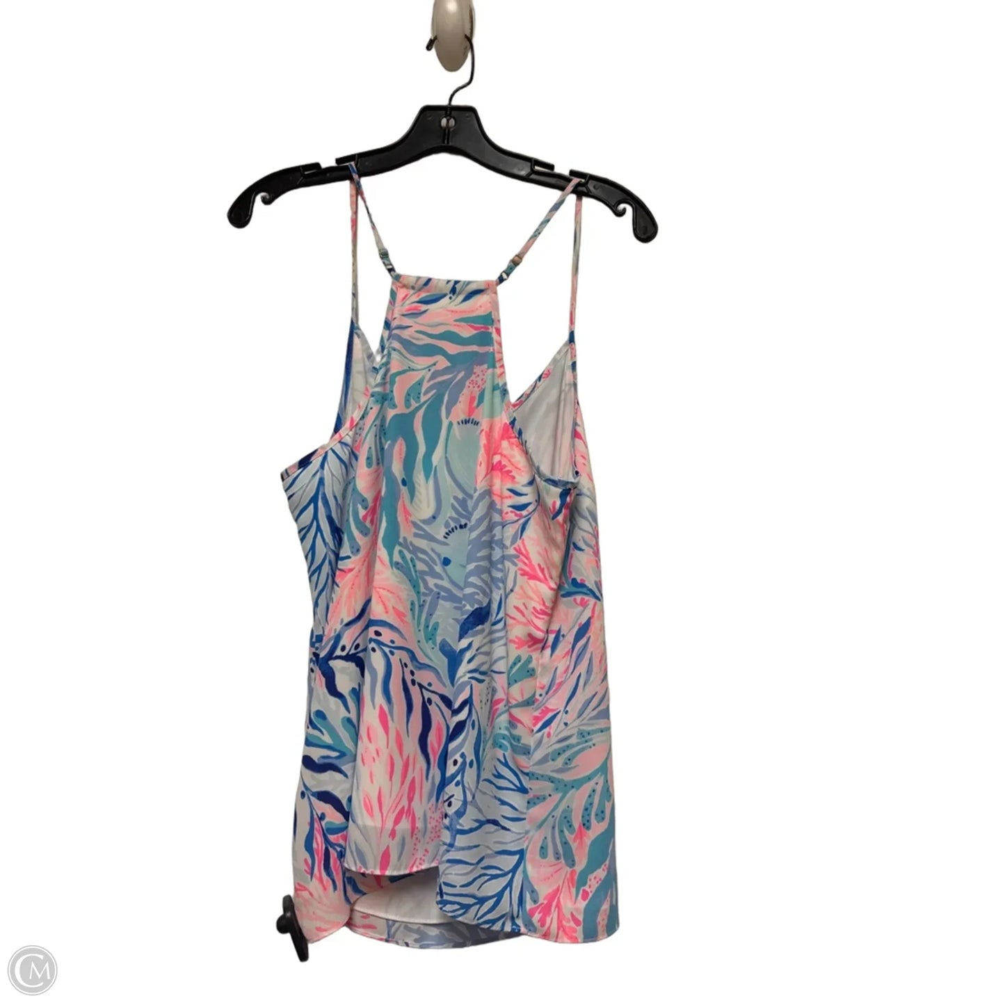 Top Sleeveless Designer By Lilly Pulitzer In Blue & Pink, Size: M