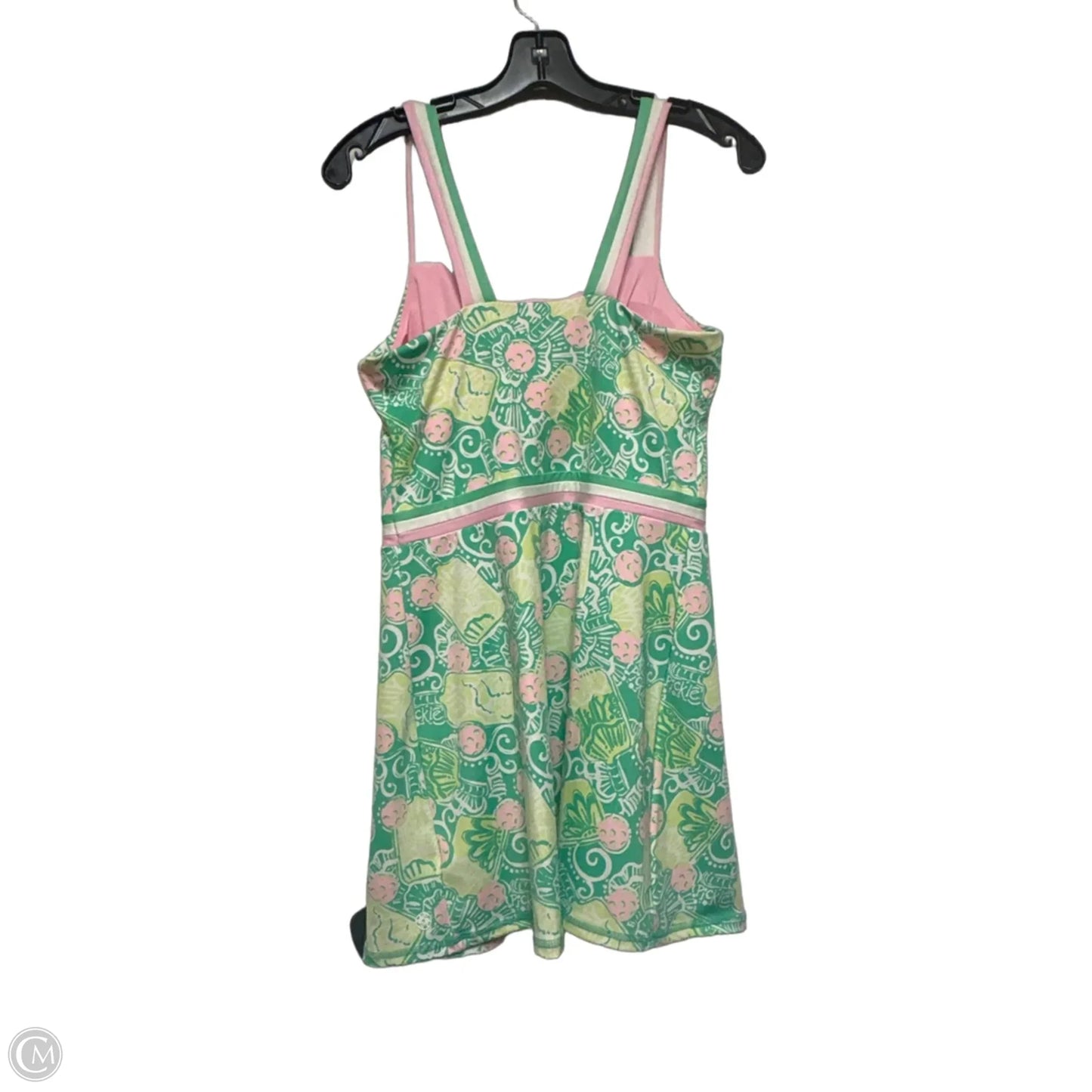 Dress Designer By Lilly Pulitzer In Green & Pink, Size: S