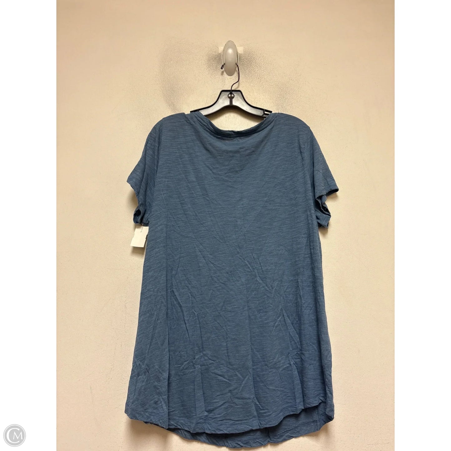 Top Short Sleeve By Disney In Blue, Size: 1x
