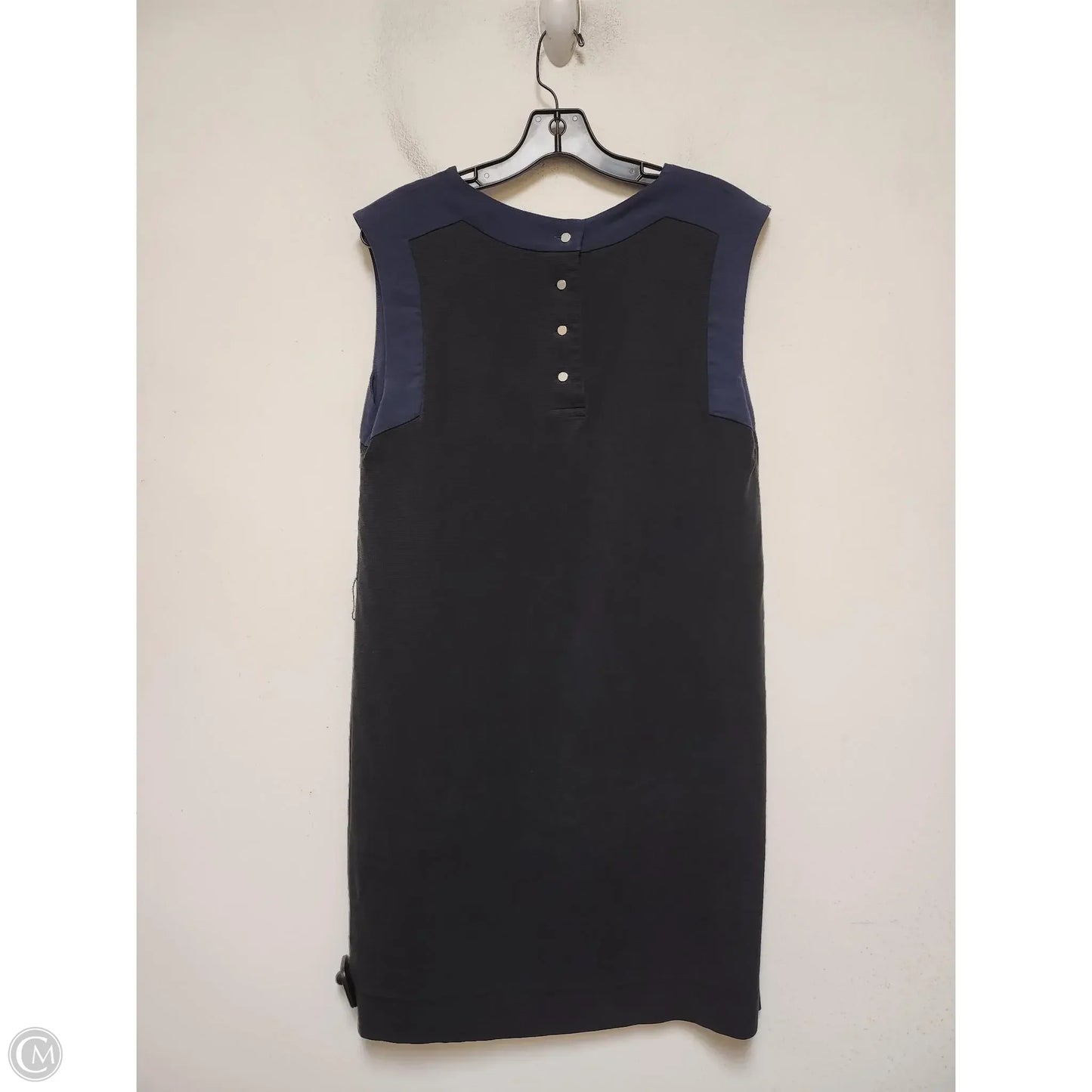 Dress Casual Short By Lacoste In Blue & Grey, Size: M
