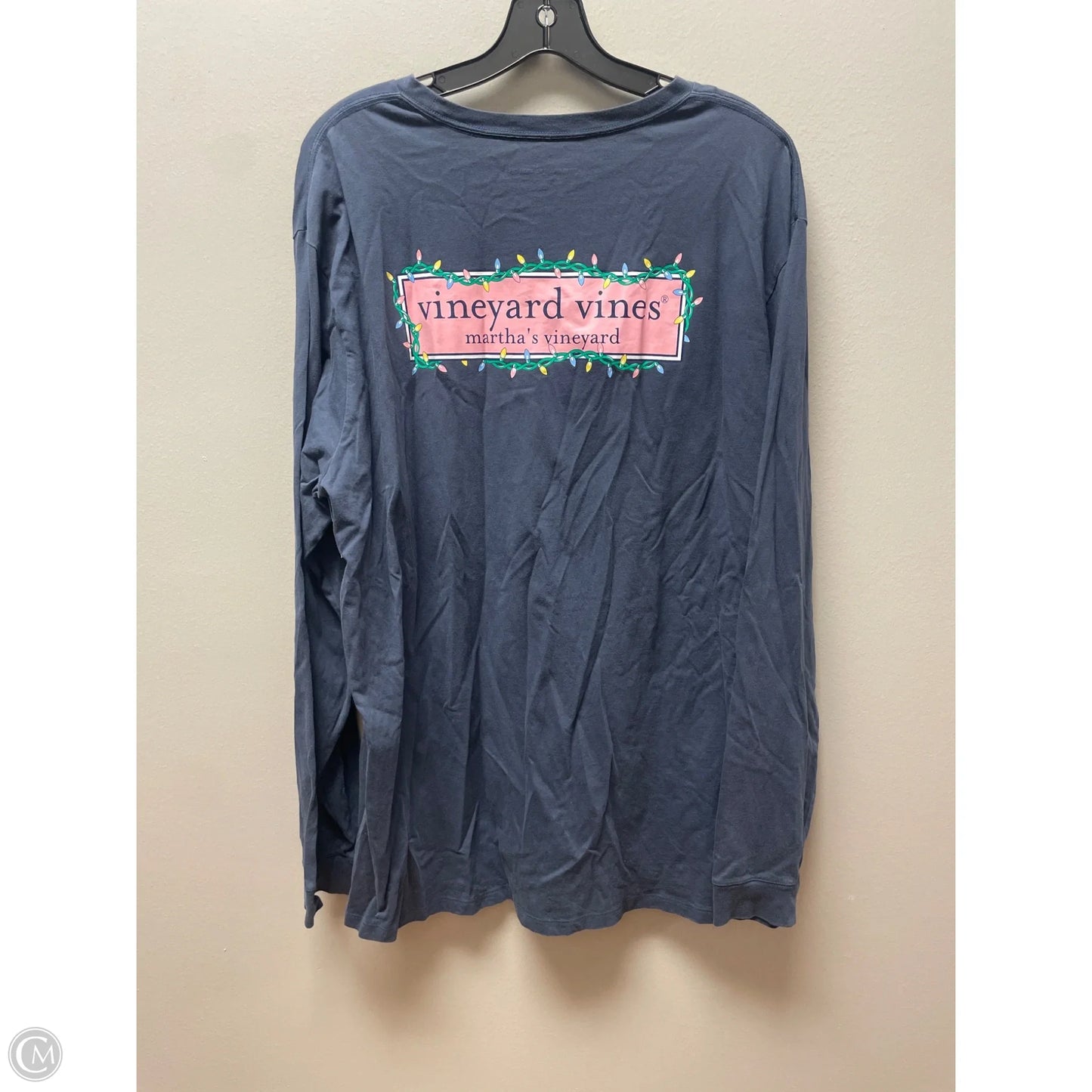 Top Long Sleeve Basic By Vineyard Vines In Blue, Size: Xl