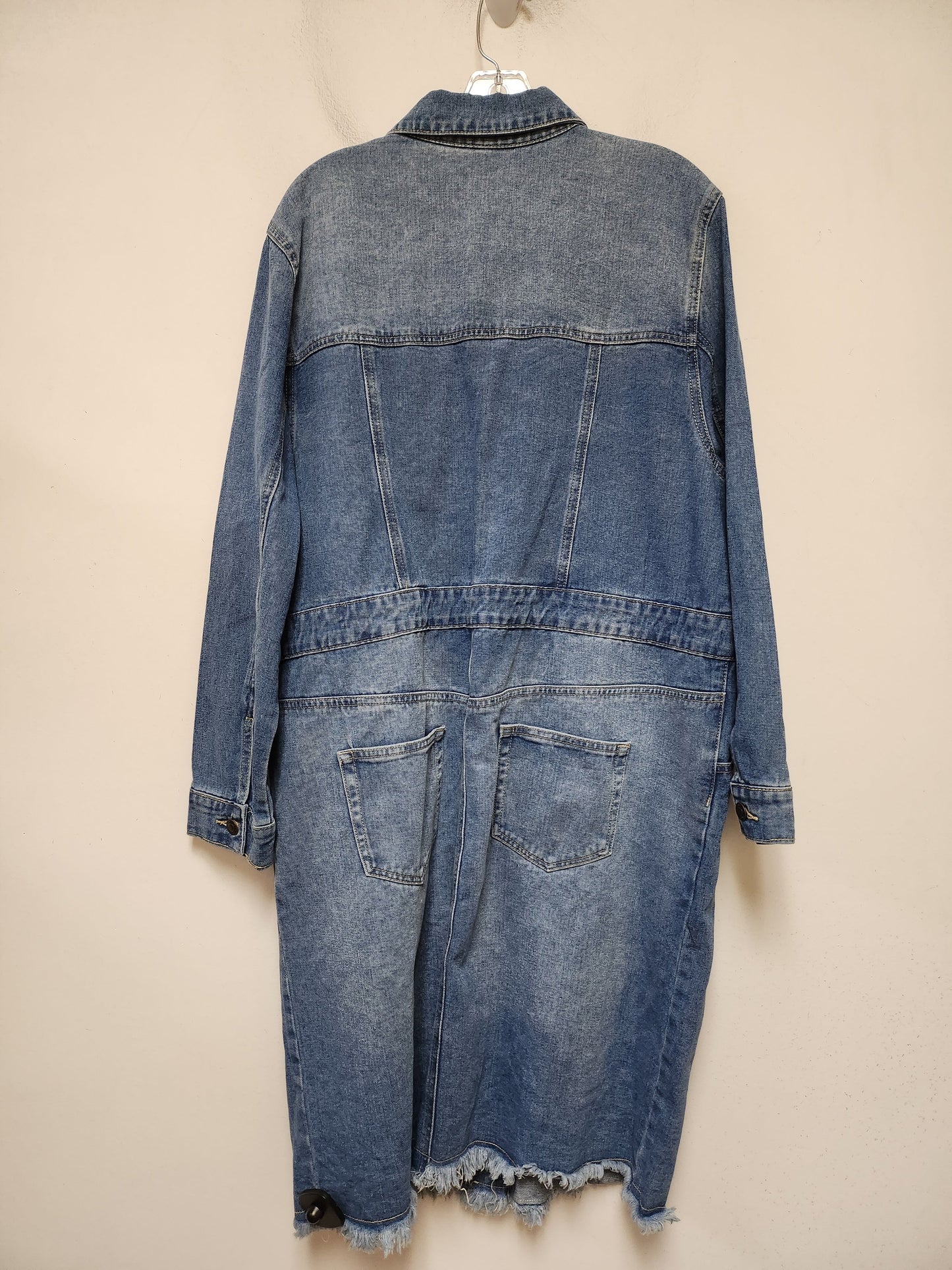 Jacket Denim By New York And Co In Blue Denim, Size: L