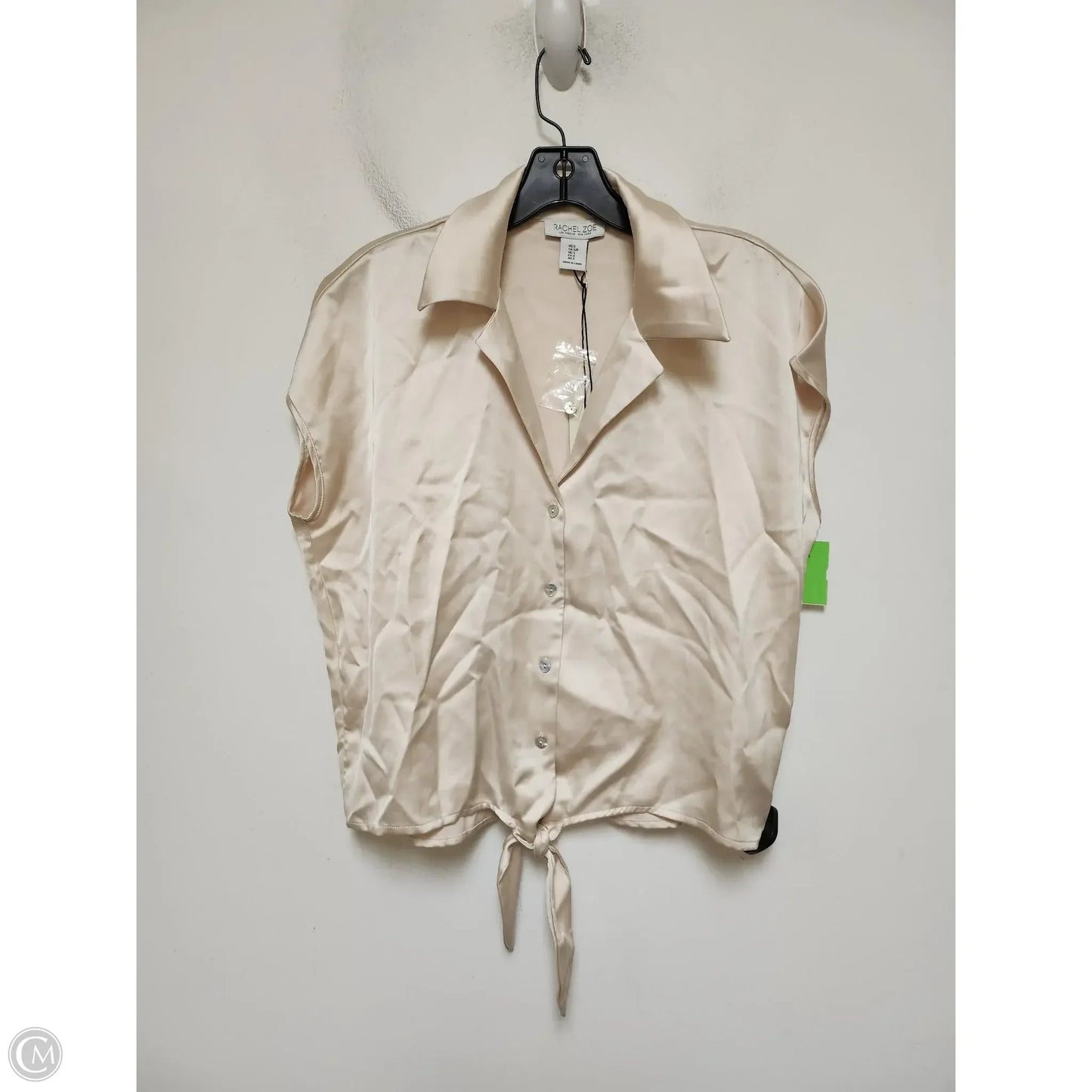 Top Short Sleeve By Rachel Zoe In Tan, Size: S