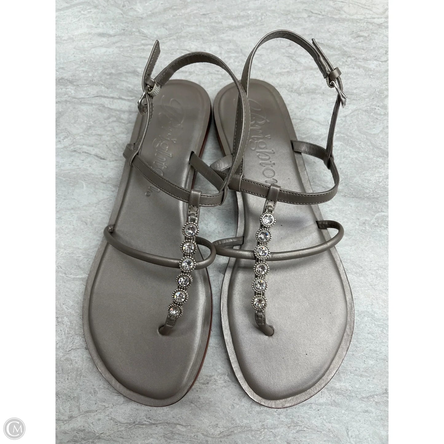 Sandals Flats By Brighton In Grey, Size: 9
