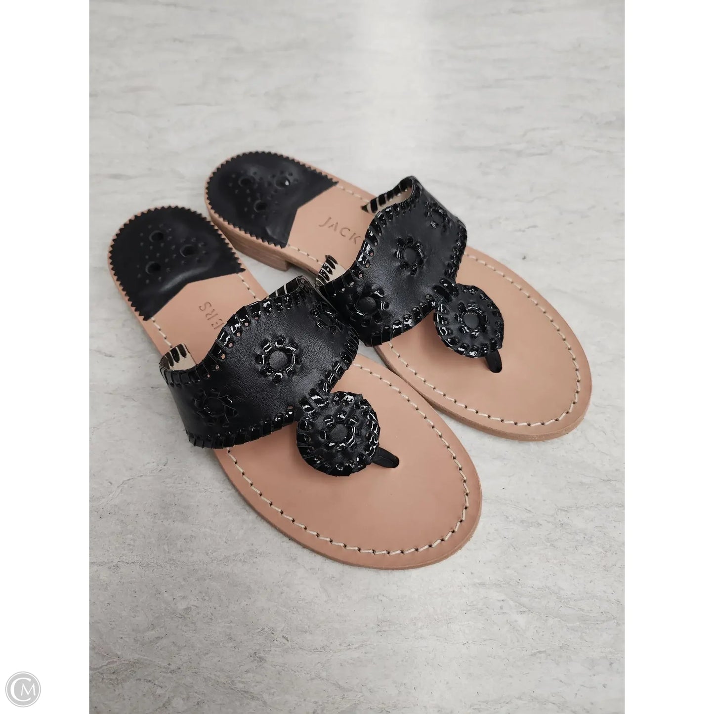 Sandals Flats By Jack Rogers In Black, Size: 7