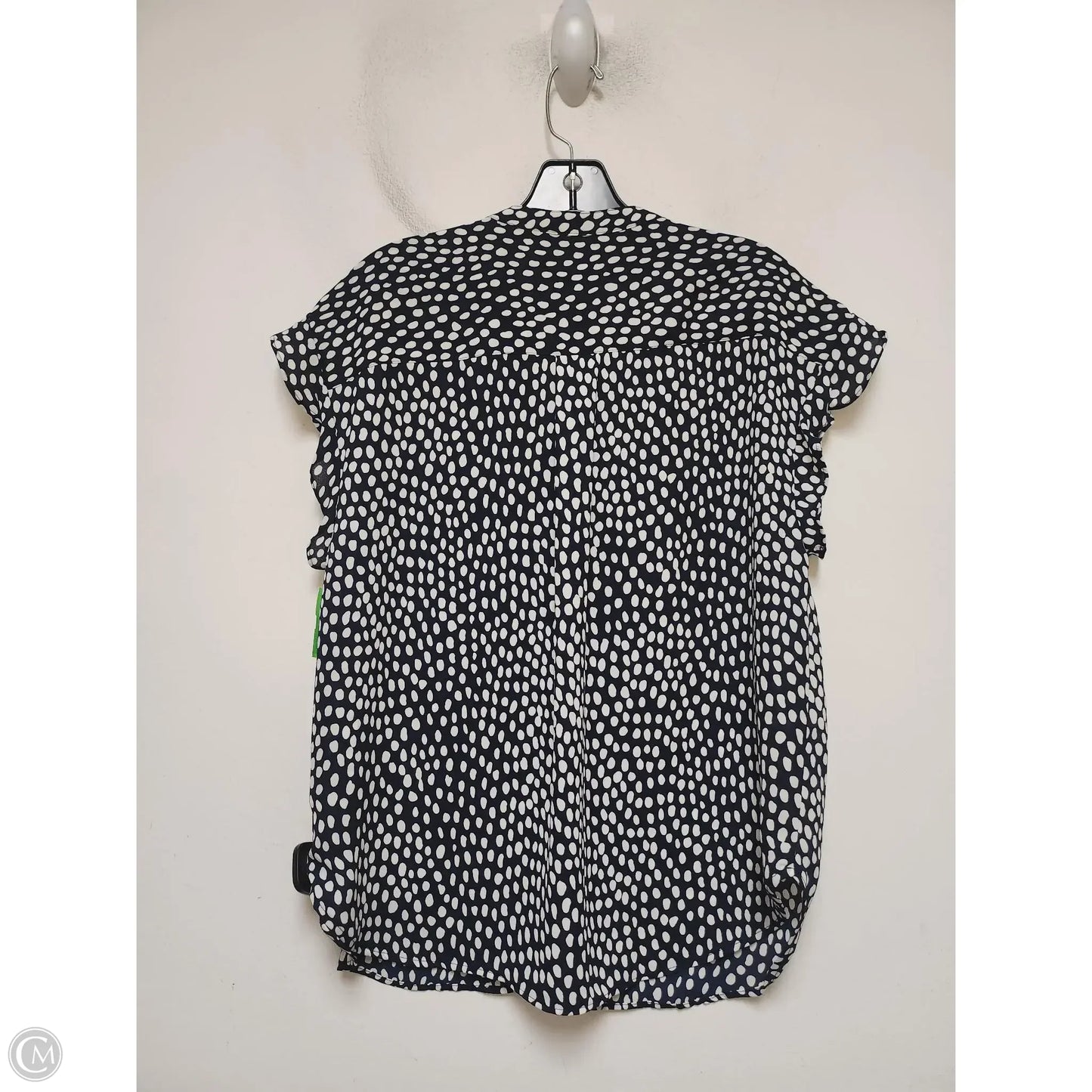 Top Short Sleeve By J. Crew In Blue & White, Size: M