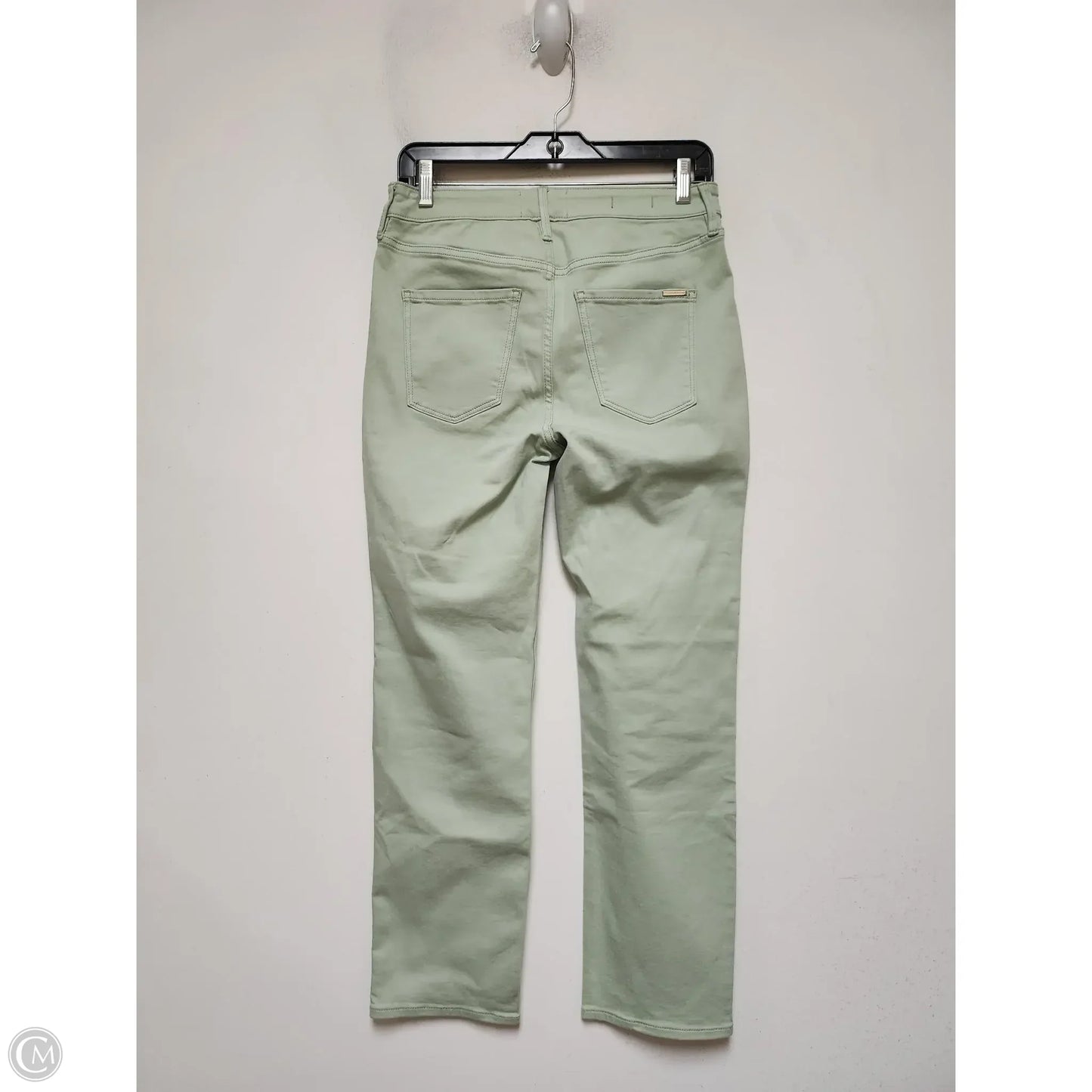 Jeans Straight By White House Black Market In Green Denim, Size: 4
