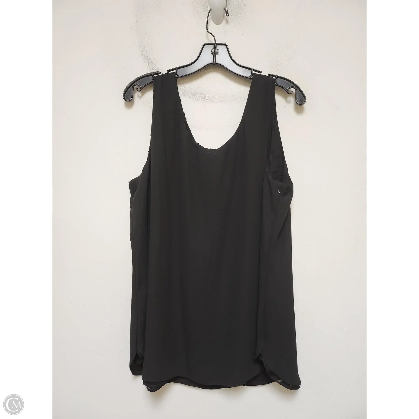 Top Sleeveless By Chicos In Black, Size: Xl