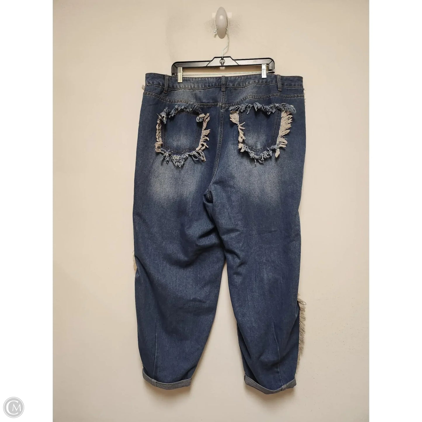 Jeans Straight By Ashley Stewart In Blue Denim, Size: 22