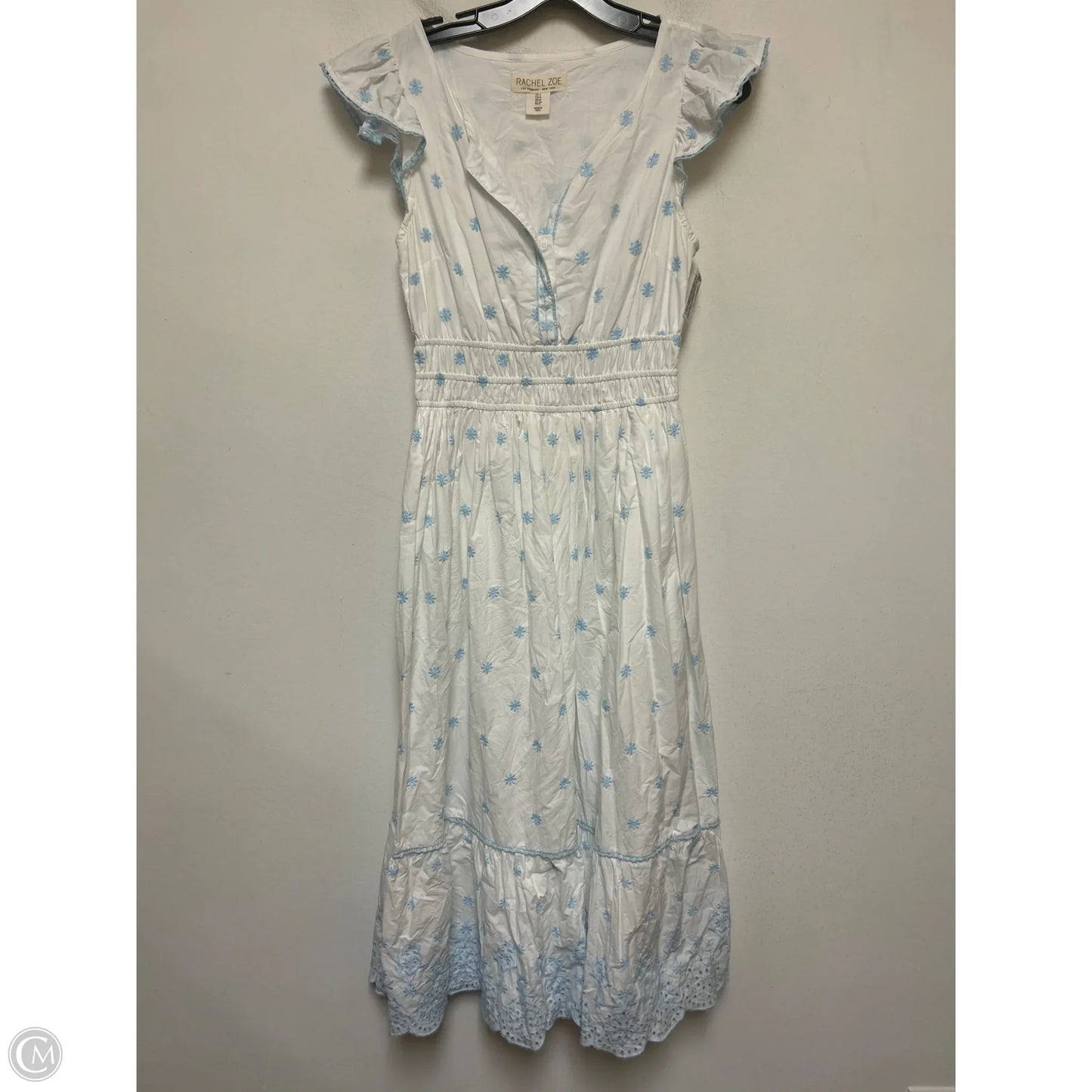Dress Casual Midi By Rachel Zoe In Blue & White, Size: S