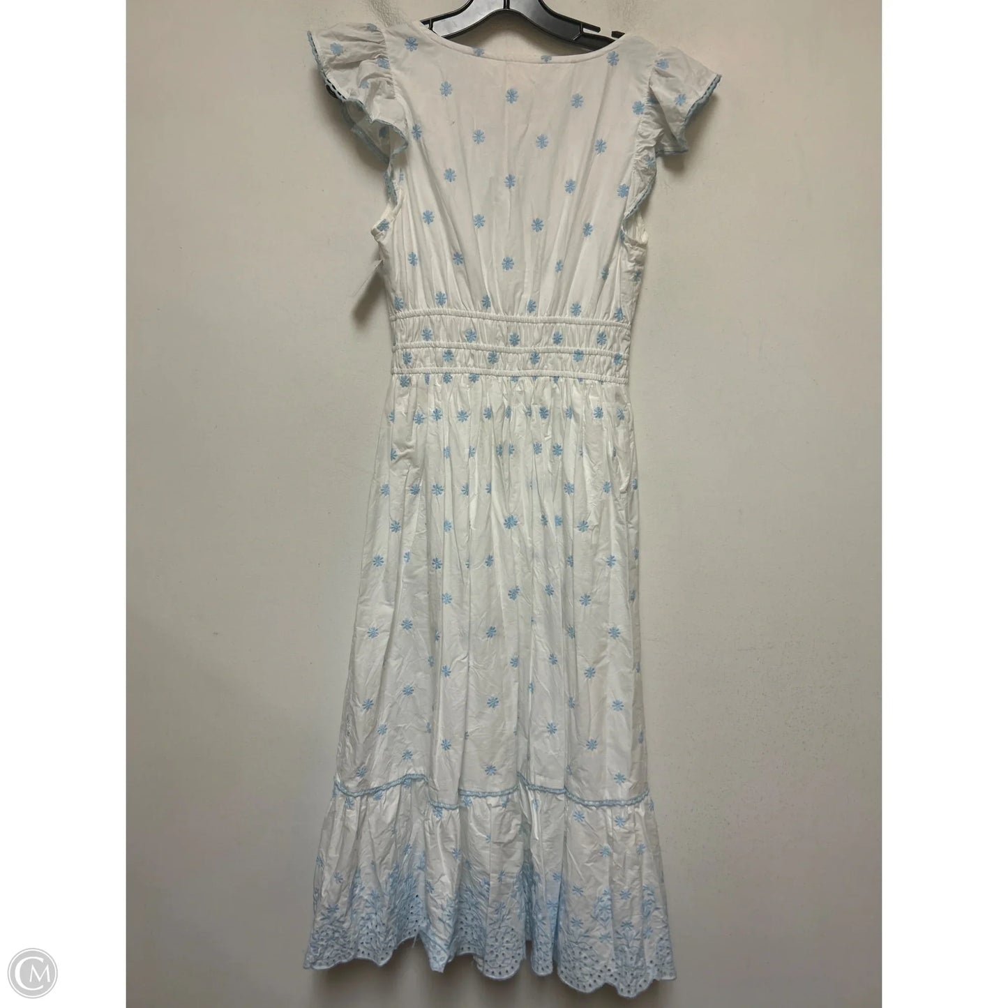 Dress Casual Midi By Rachel Zoe In Blue & White, Size: S