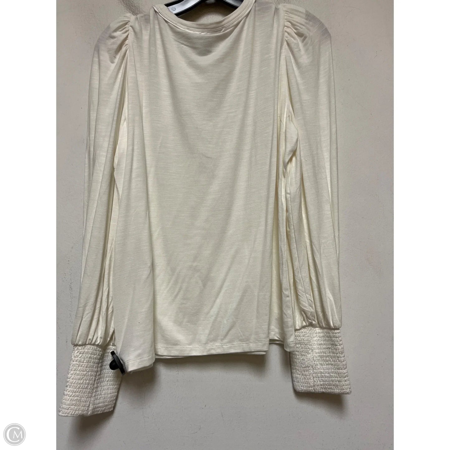 Top Long Sleeve By White House Black Market In White, Size: S