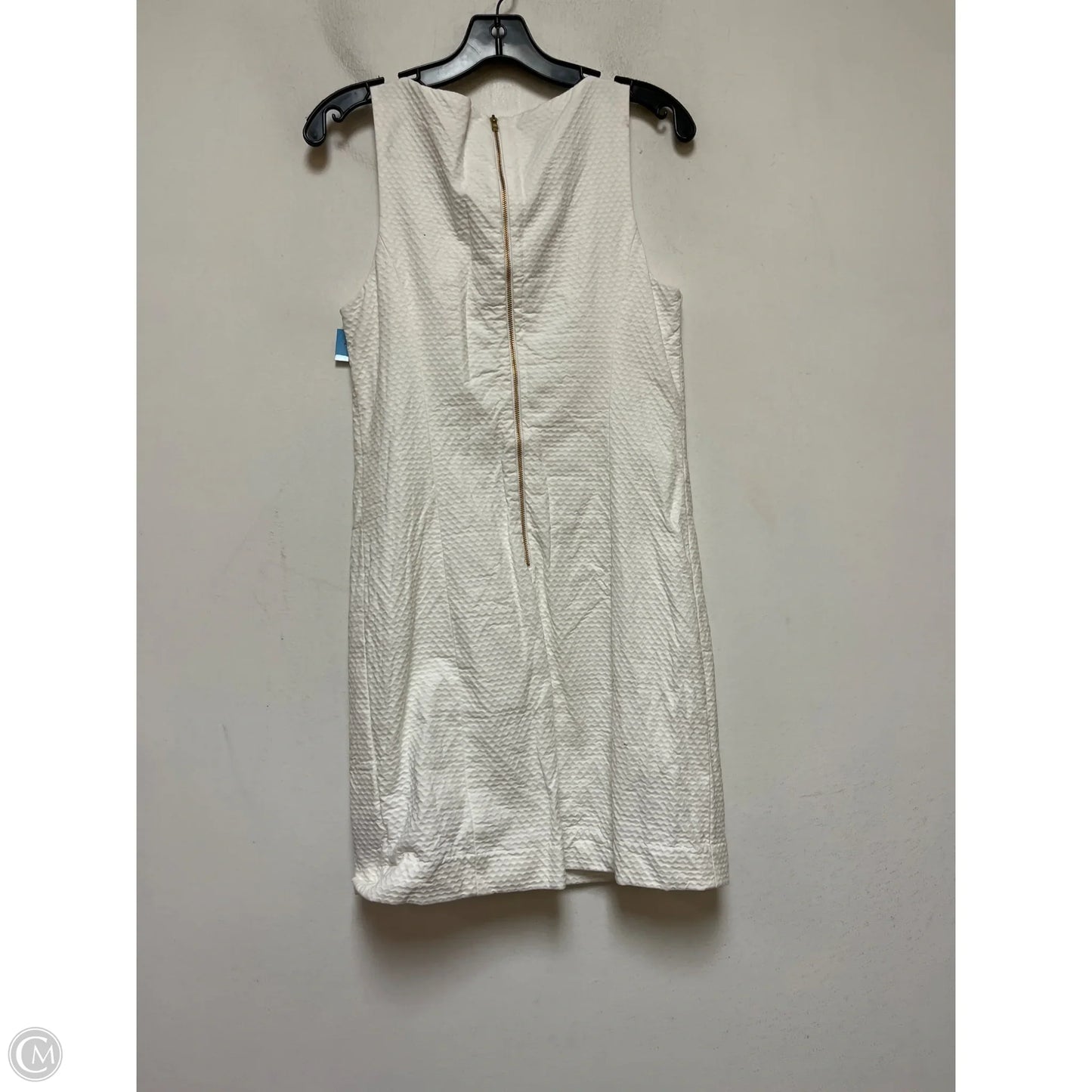 Dress Designer By Lilly Pulitzer In Gold & White, Size: 4