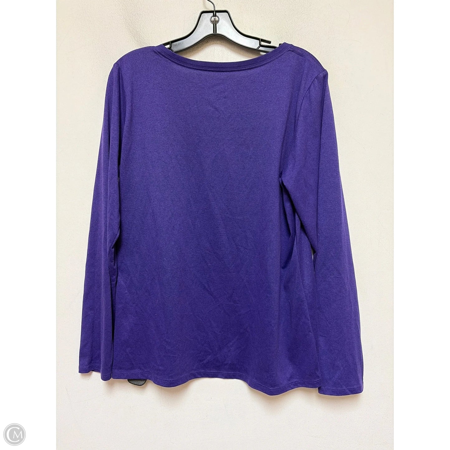 Athletic Top Long Sleeve Crewneck By Nike In Purple, Size: Xl