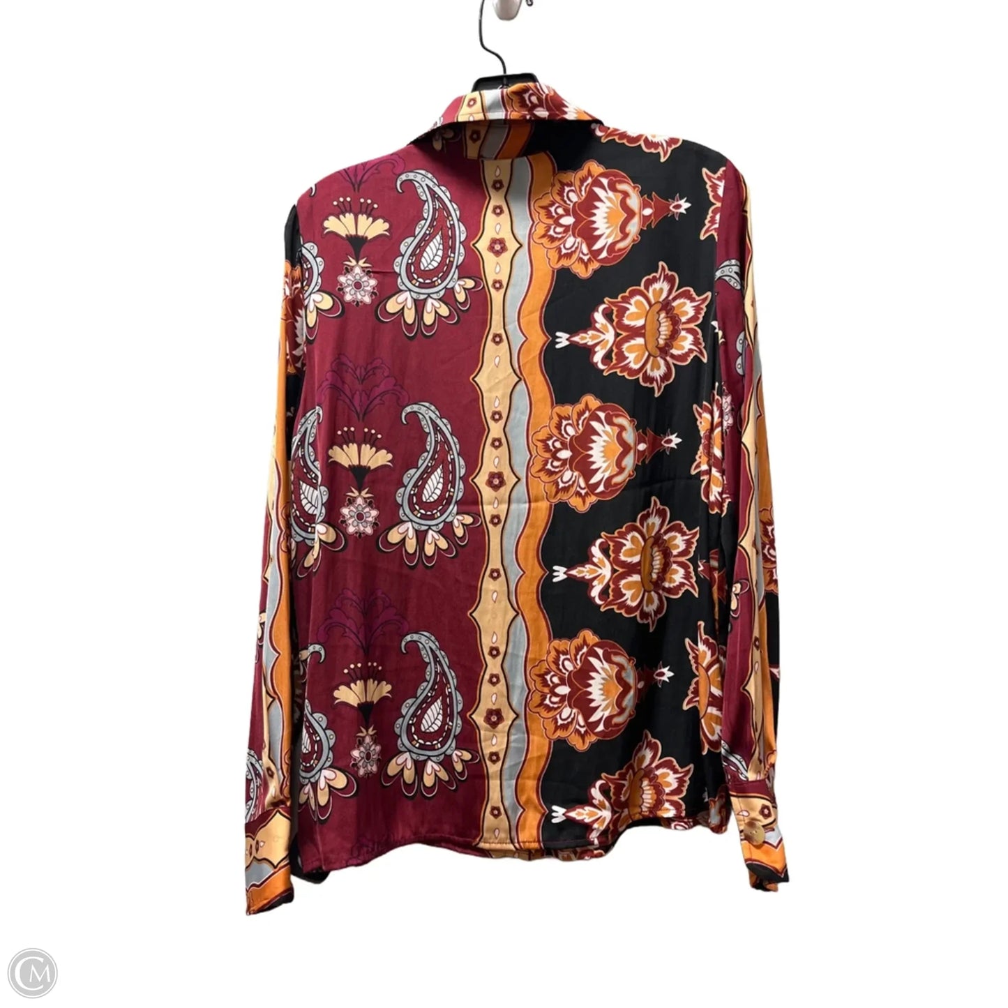 Top Long Sleeve By Rachel Zoe In Paisley Print, Size: S