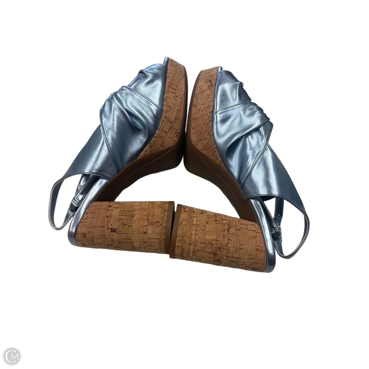 Sandals Heels Block By Aerosoles In Blue, Size: 10
