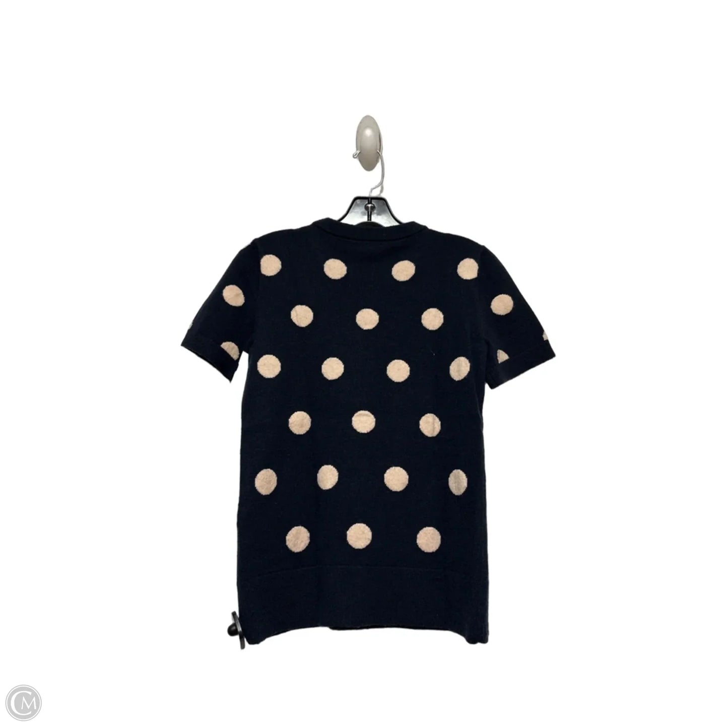 Top Short Sleeve Designer By Kate Spade In Polkadot Pattern, Size: S