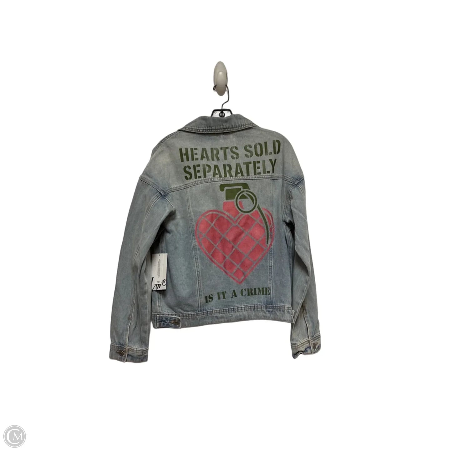 Jacket Denim By Ymi In Blue Denim, Size: L