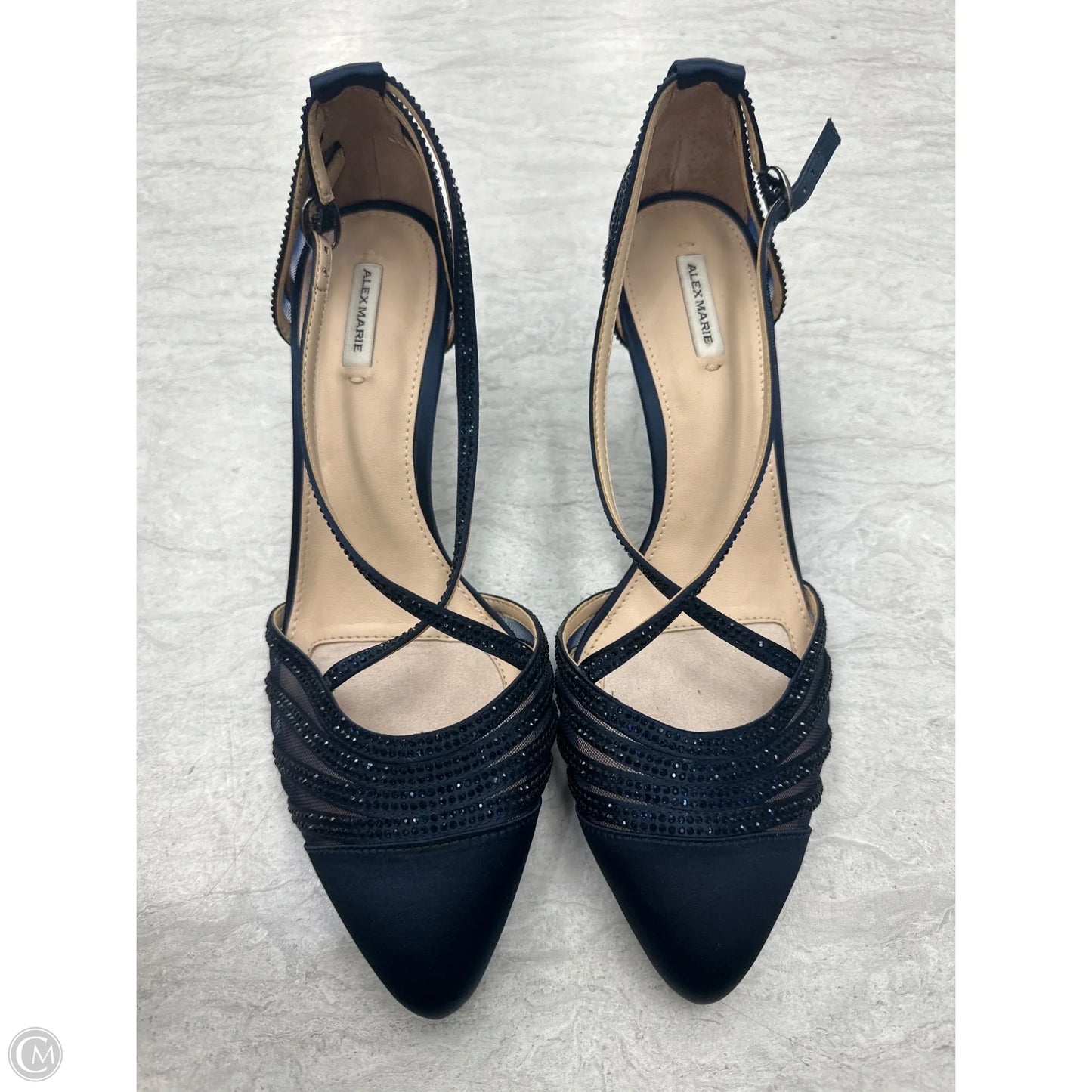 Shoes Heels Kitten By Alex Marie In Navy, Size: 9.5