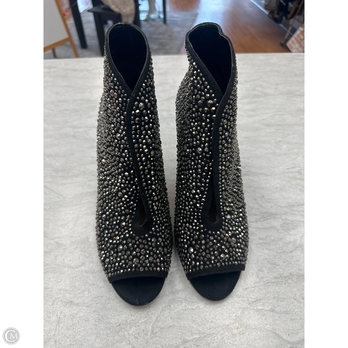 Sandals Heels Stiletto By Inc In Black, Size: 8.5