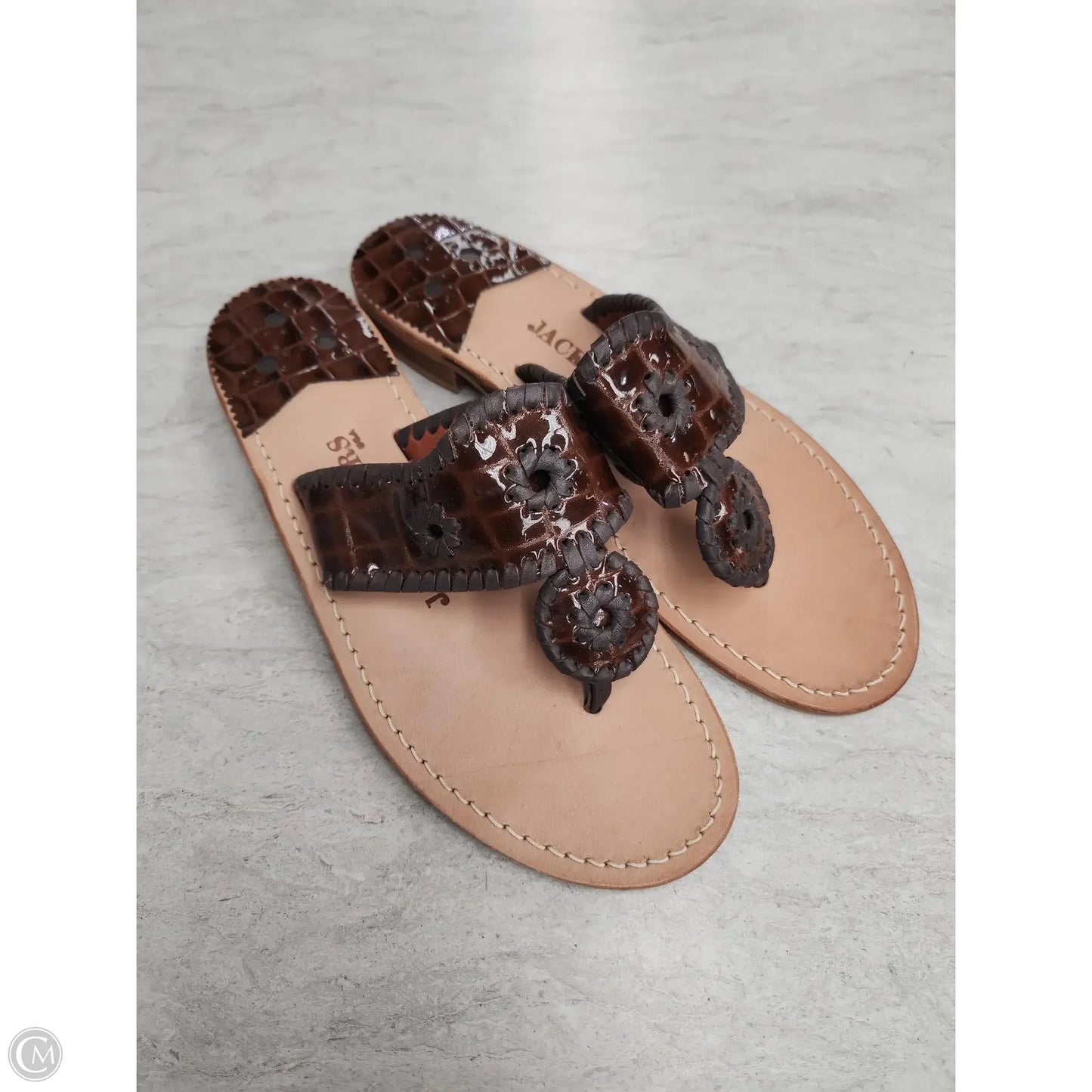Sandals Flats By Jack Rogers In Brown, Size: 8