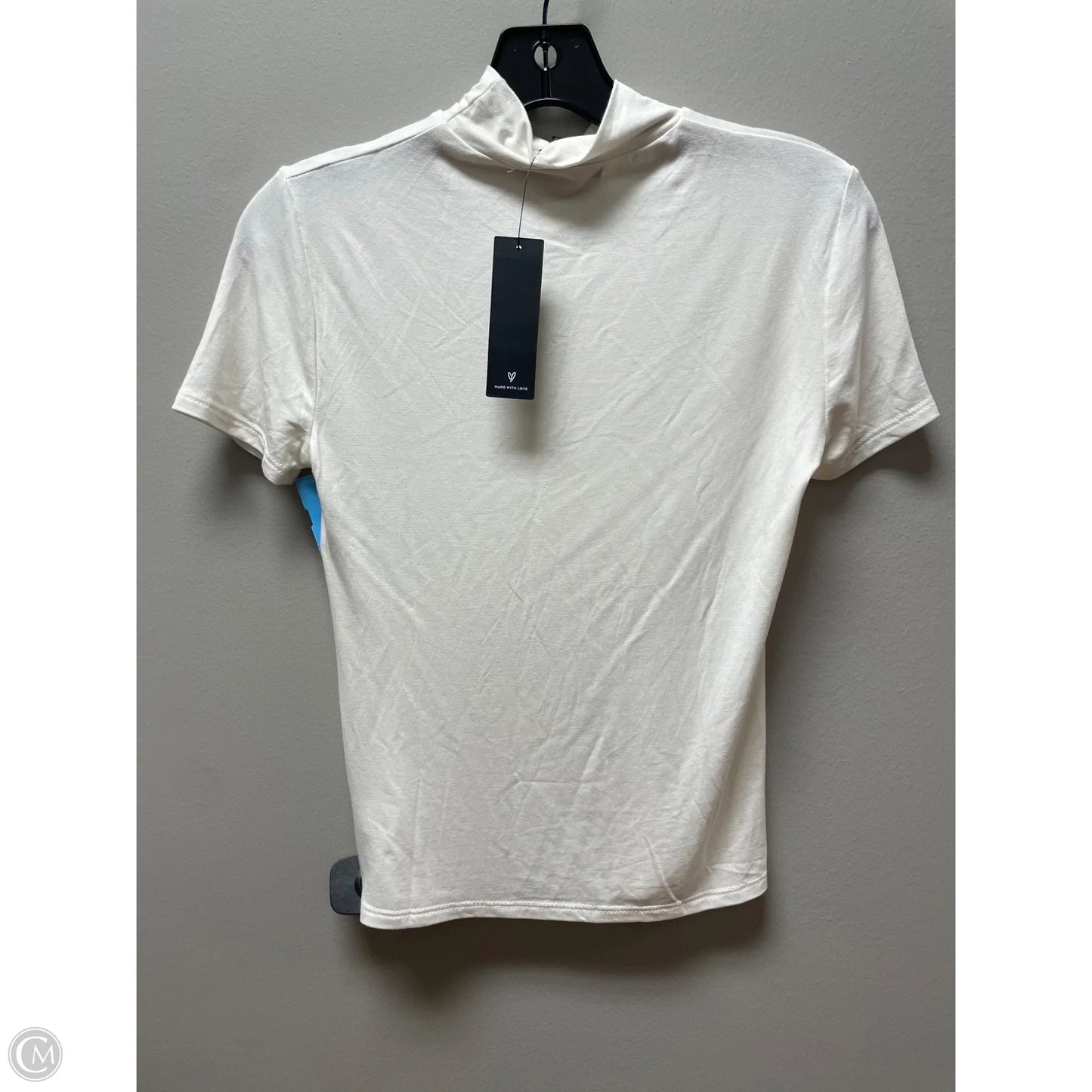 Top Short Sleeve Basic By Lulus In Cream, Size: Xs