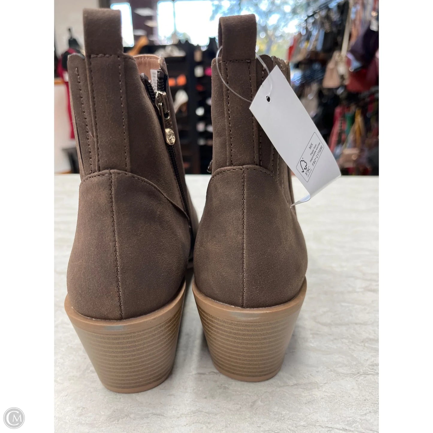 Boots Ankle Heels By Draper James In Brown, Size: 10