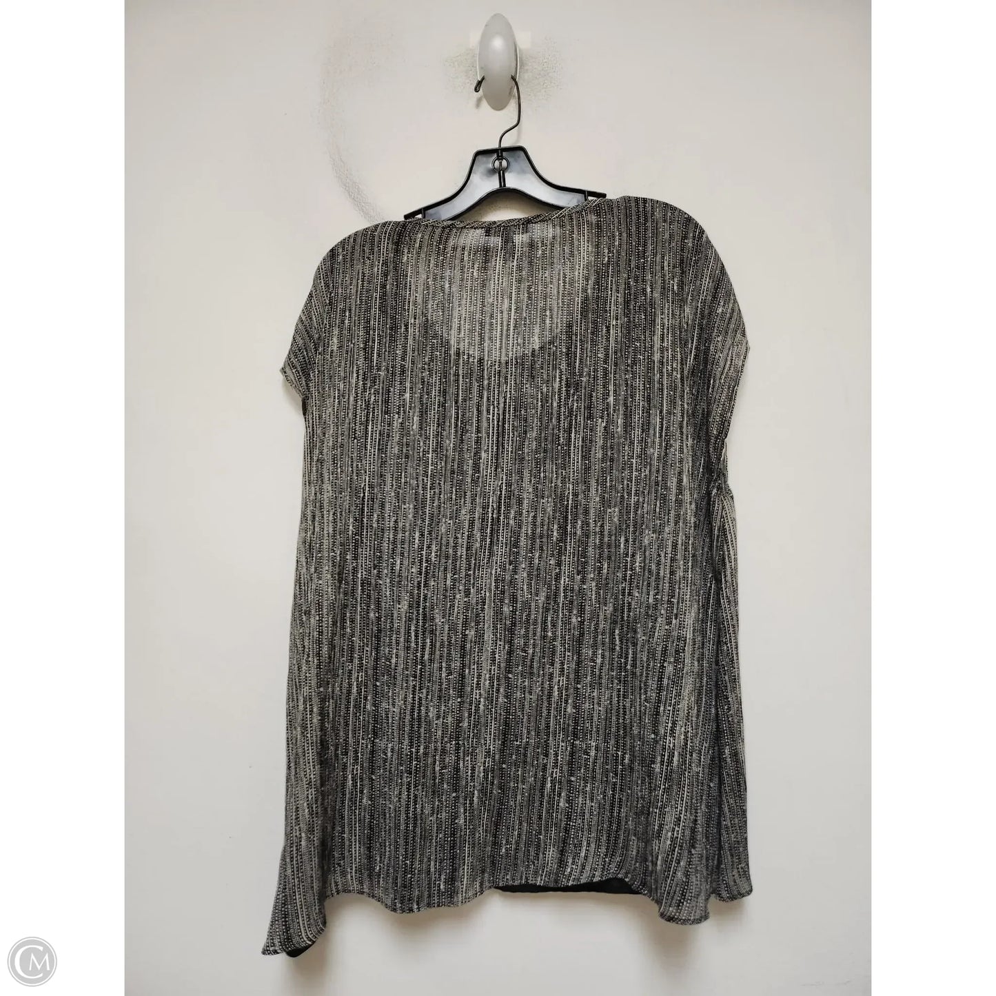 Top Sleeveless By Eileen Fisher In Black & White, Size: M